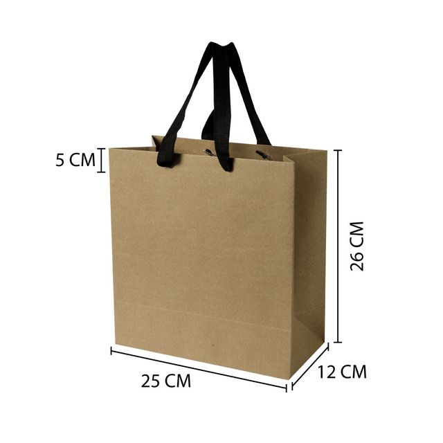 Sacola de papel kraft premium tamanho Sacola de papel kraft premium tamanho