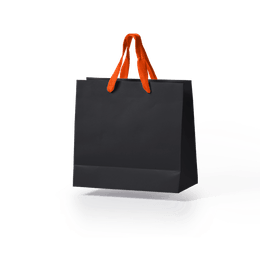 Sacola-de-papel-kraft-preto-alca-laranja-tamanho-32x35x12
