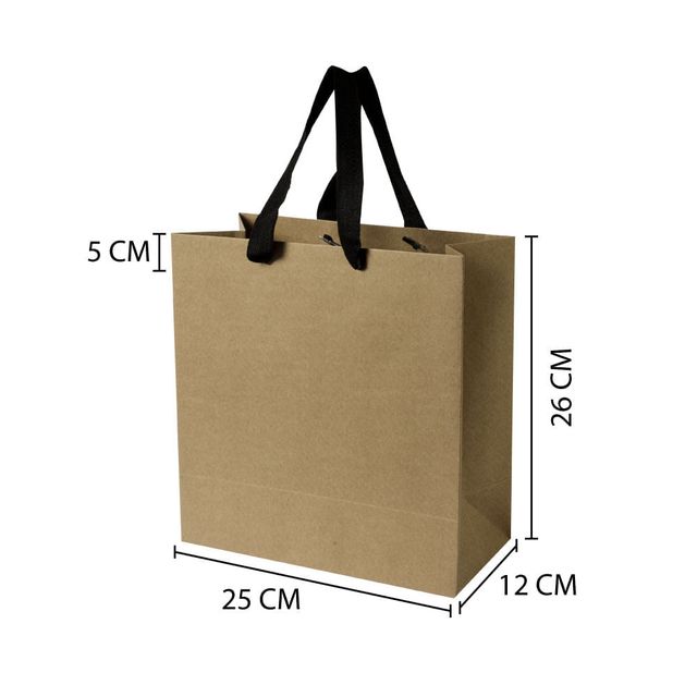 Sacola de papel kraft premium ATC tamanho Sacola de papel kraft premium ATC tamanho